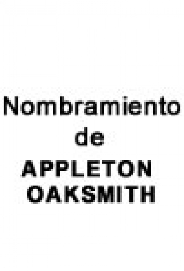 Nombramiento de Appleton Oaksmith